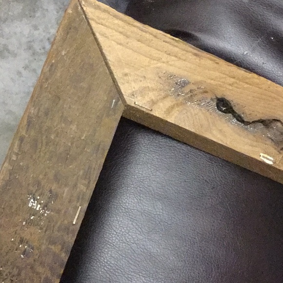 Wood primitive rustic frame farmhouse cabin lodge artisan western cowboy cowgirl - Picture 4 of 4